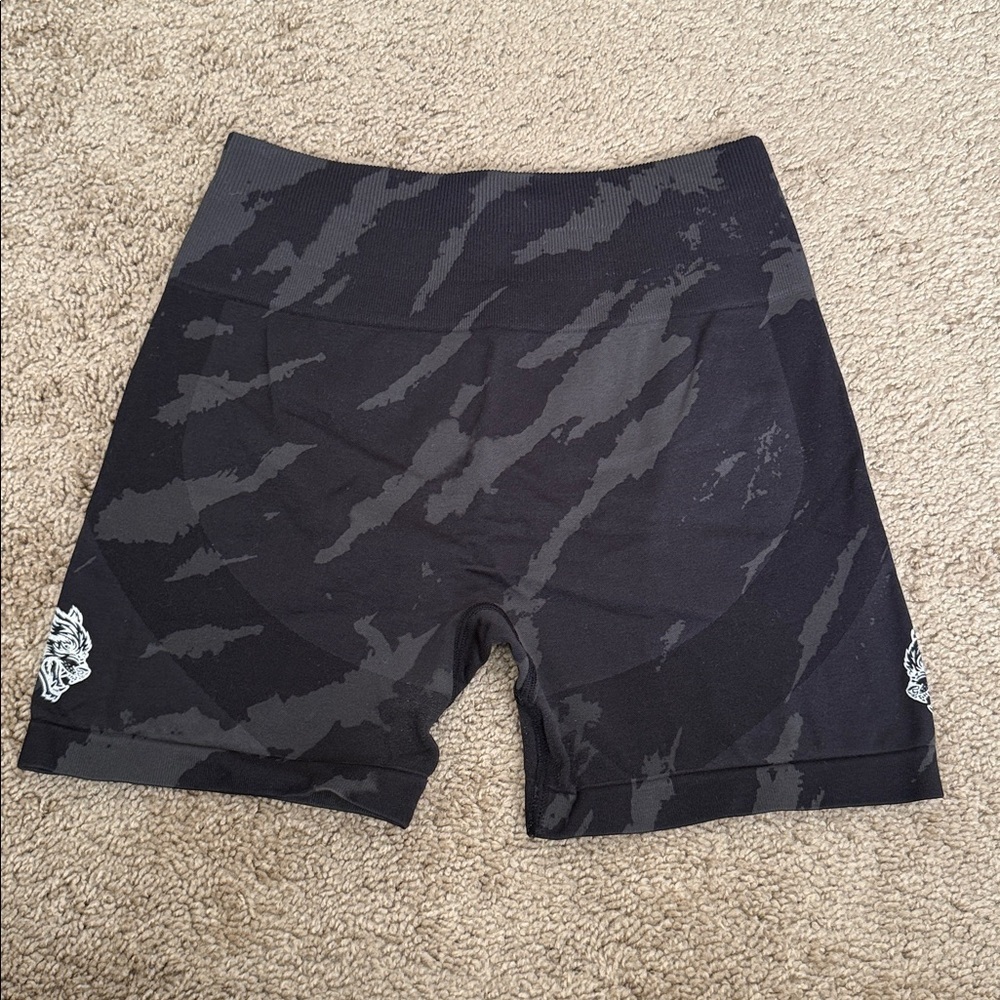 Darc Sport Wolves Everson Seamless Shorts Black Grey Marble